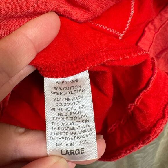 The Original Retro Brand Stanford Red Long Sleeve T Shirt Large Womens - Picture 6 of 7